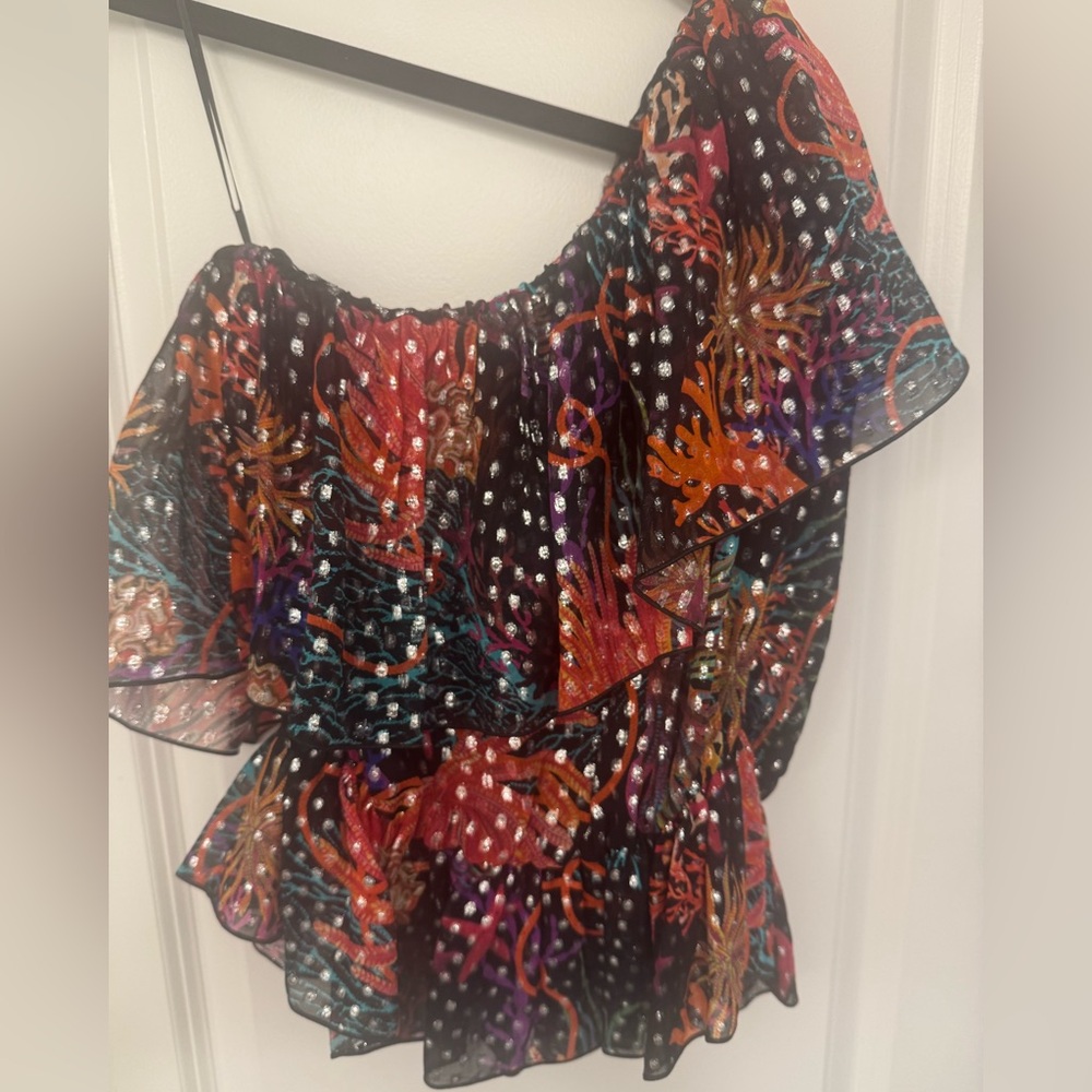 DUNDAS Multicolor Ruffle Top - Picture 4 of 10